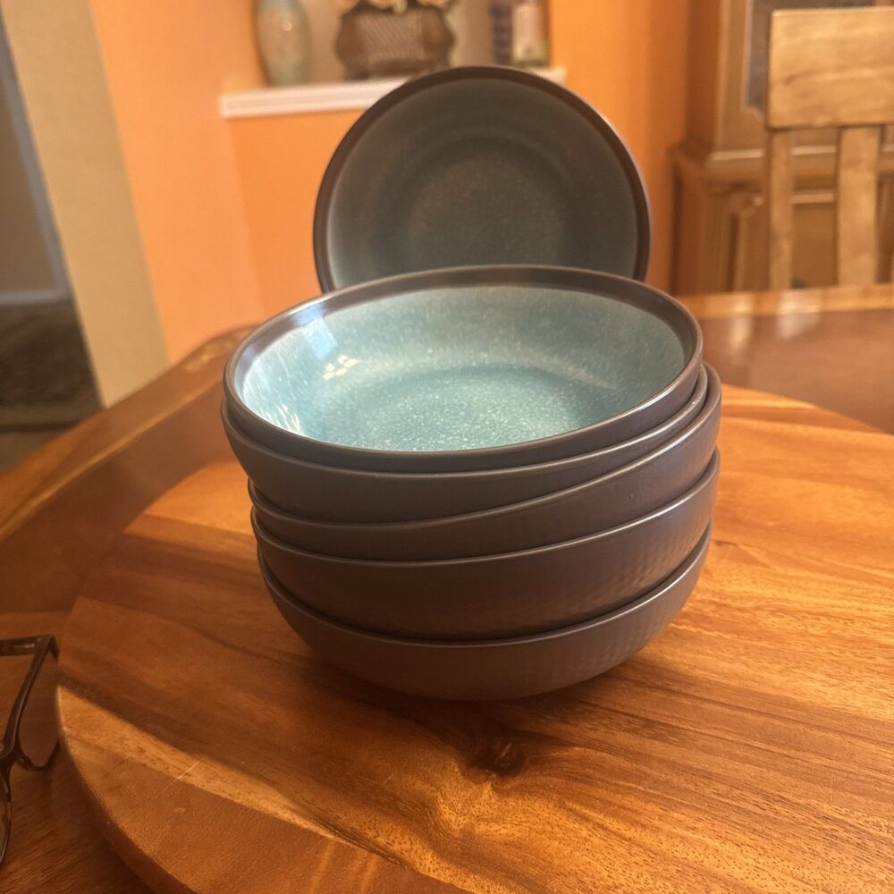 7" Individual Pasta Bowl Maddox Blue by Mikasa A  Set of 6